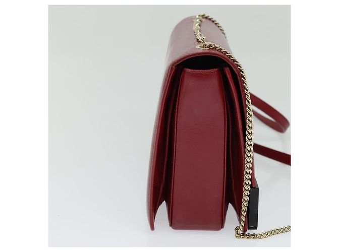 Bulgari Bvlgari Signature Leather Medium Rouge - vue 3
