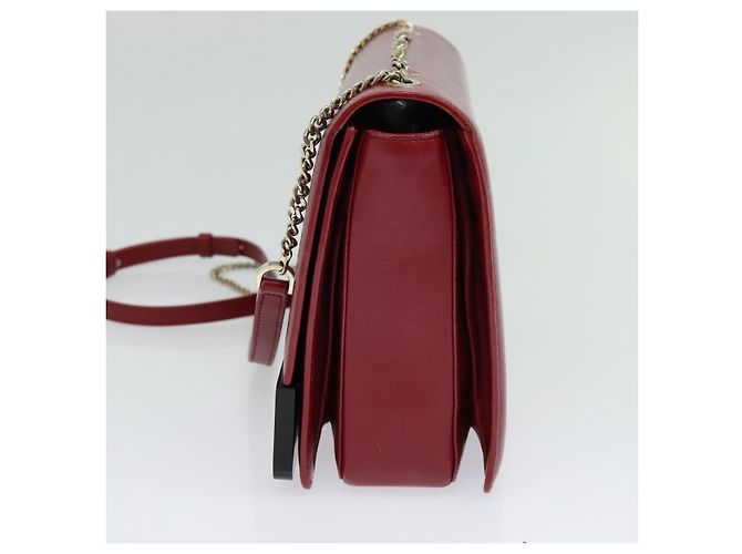 Bulgari Bvlgari Signature Leather Medium Rouge - vue 4
