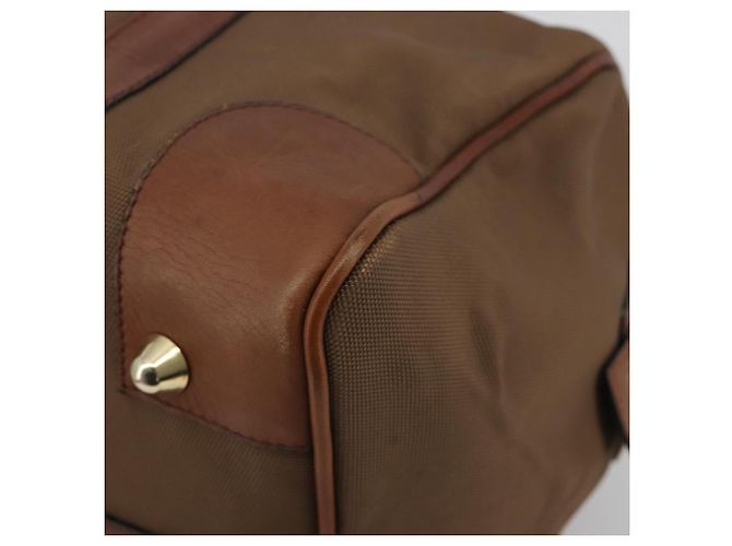 Céline Borsa Boston CELINE in tela Khaki Gold Auth bs35810 D'oro Cachi - vista 10