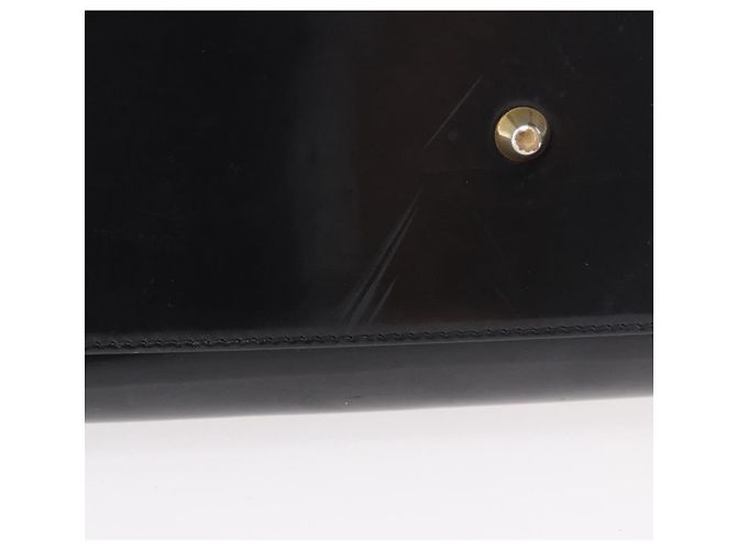 Bolso Christian Dior de charol negro y oro Auténtico bs35940 Dorado - vista 10