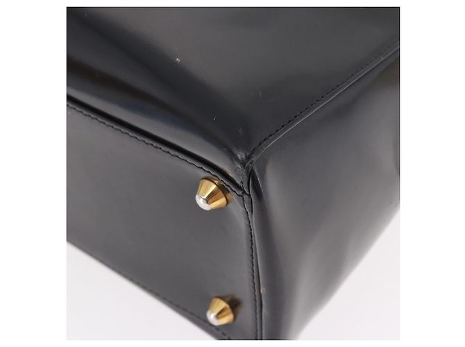 Bolso Christian Dior de charol negro y oro Auténtico bs35940 Dorado - vista 12