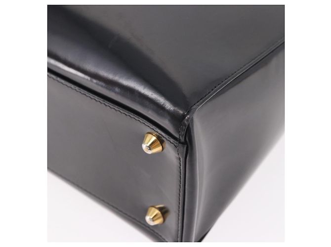 Bolso Christian Dior de charol negro y oro Auténtico bs35940 Dorado - vista 14
