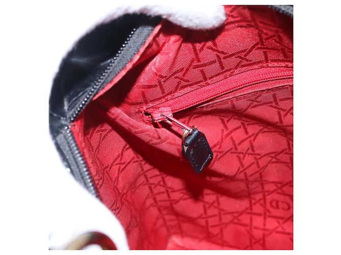 Bolso Christian Dior de charol negro y oro Auténtico bs35940 Dorado - vista 23