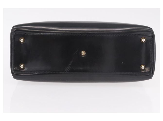 Bolso Christian Dior de charol negro y oro Auténtico bs35940 Dorado - vista 9