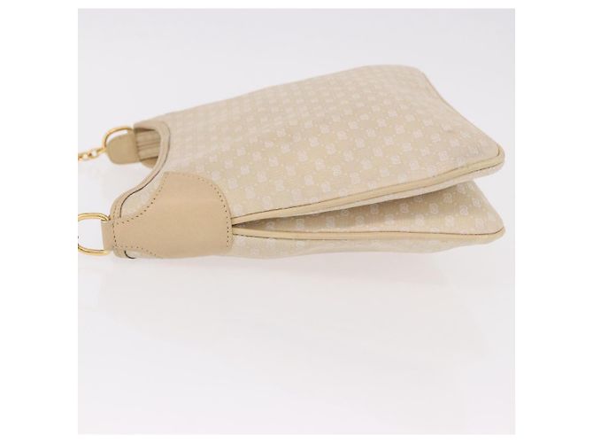 Borsa a Spalla GUCCI Micro GG Canvas Bamboo Chain Ivory Gold Auth 186588 D'oro Crudo - vista 6