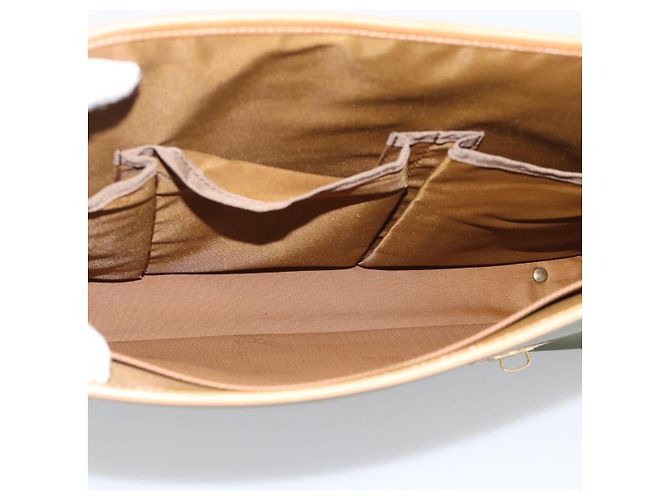 Borsa Business Burberrys Canvas 2way Marrone Oro Auth bs35965 D'oro - vista 20
