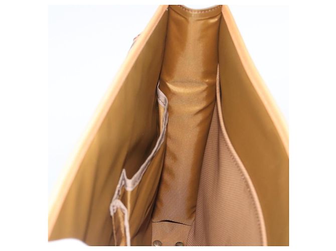 Borsa Business Burberrys Canvas 2way Marrone Oro Auth bs35965 D'oro - vista 21