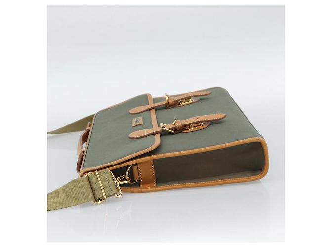Borsa Business Burberrys Canvas 2way Marrone Oro Auth bs35965 D'oro - vista 4
