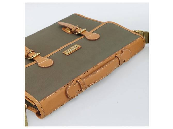 Borsa Business Burberrys Canvas 2way Marrone Oro Auth bs35965 D'oro - vista 6
