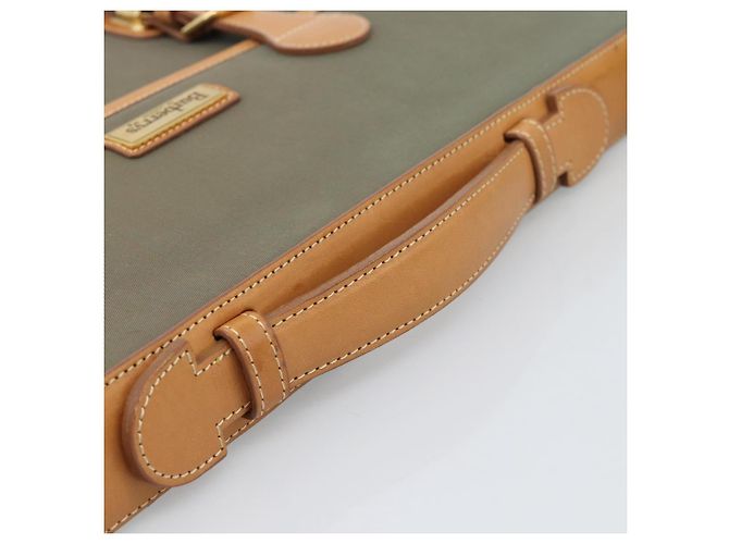 Borsa Business Burberrys Canvas 2way Marrone Oro Auth bs35965 D'oro - vista 7