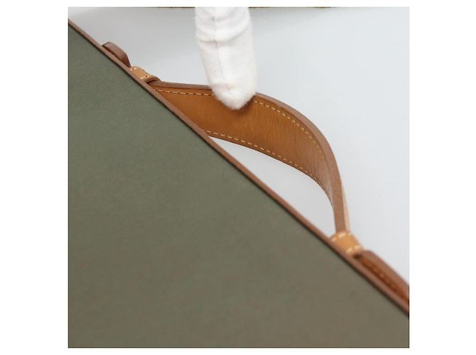 Borsa Business Burberrys Canvas 2way Marrone Oro Auth bs35965 D'oro - vista 8