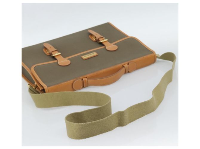 Borsa Business Burberrys Canvas 2way Marrone Oro Auth bs35965 D'oro - vista 9