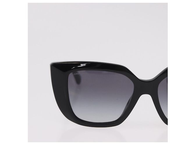Occhiali da sole CHANEL metallo Nero CC Auth 189755M - vista 4
