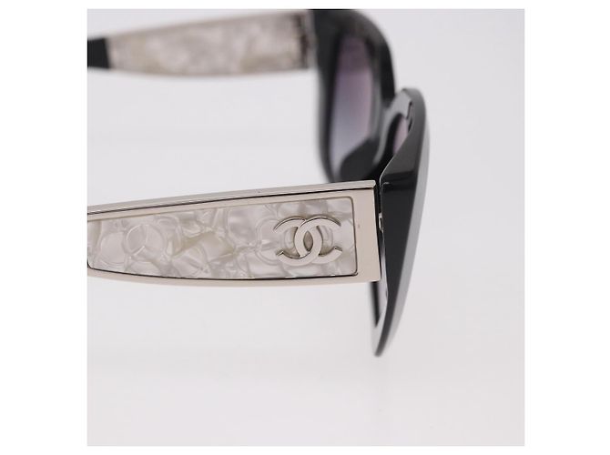 Occhiali da sole CHANEL metallo Nero CC Auth 189755M - vista 7