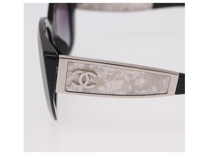 Occhiali da sole CHANEL metallo Nero CC Auth 189755M - vista 9