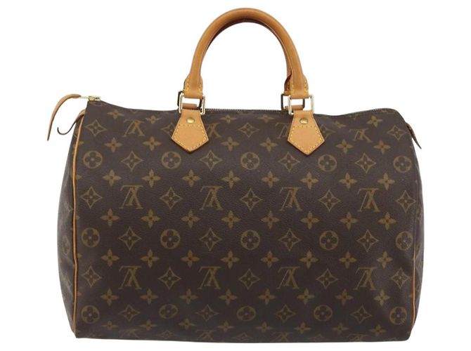 LOUIS VUITTON Borsa Monogram Speedy 35 M41524 LV Auth BA13692V Monogramma - vista 2