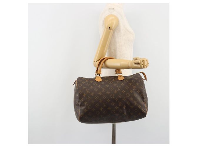 LOUIS VUITTON Borsa Monogram Speedy 35 M41524 LV Auth BA13692V Monogramma - vista 23
