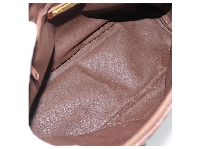 Borsa a mano Burberrys Nova Check PVC Beige Oro Auth ep15040 D'oro - vista 17