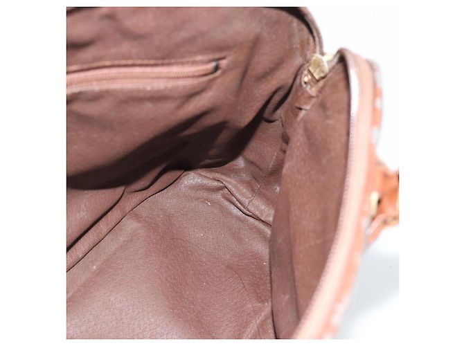Borsa a mano Burberrys Nova Check PVC Beige Oro Auth ep15040 D'oro - vista 18
