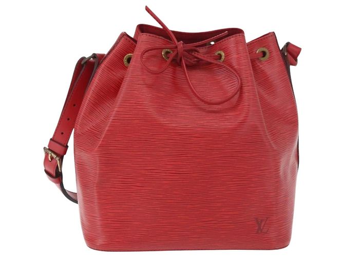 Borsa a Spalla LOUIS VUITTON Epi Petit Noe Rosso M44107 LV Auth 189153 - vista 13