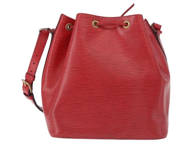 Borsa a Spalla LOUIS VUITTON Epi Petit Noe Rosso M44107 LV Auth 189153 - vista 2