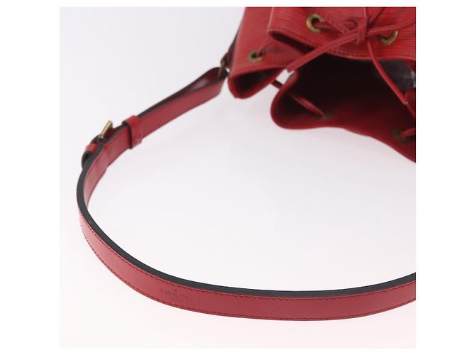 Borsa a Spalla LOUIS VUITTON Epi Petit Noe Rosso M44107 LV Auth 189153 - vista 7