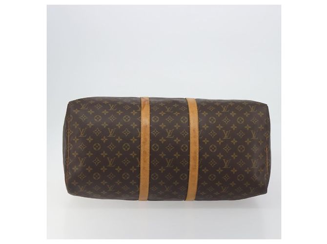 LOUIS VUITTON Borsa Boston Monogram Keepall 55 M41424 LV Auth ka4967 Monogramma - vista 5