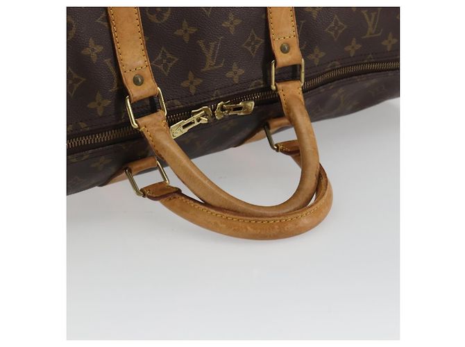 LOUIS VUITTON Borsa Boston Monogram Keepall 55 M41424 LV Auth ka4967 Monogramma - vista 7
