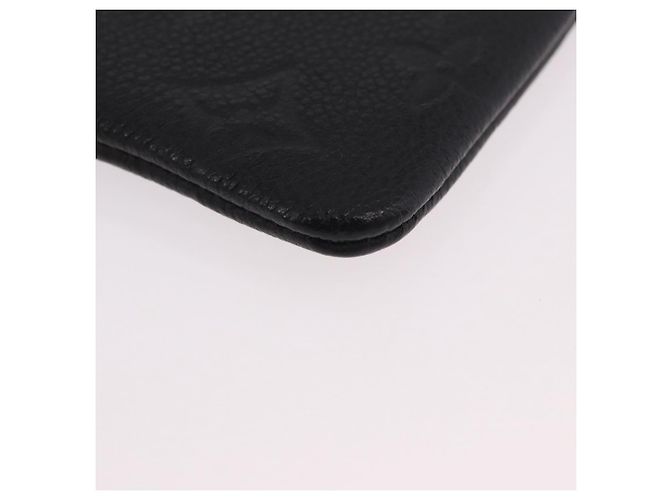 LOUIS VUITTON Monogram Empreinte Pochette Cles Purse Black M28796 Auth 189015V Negro - vista 14