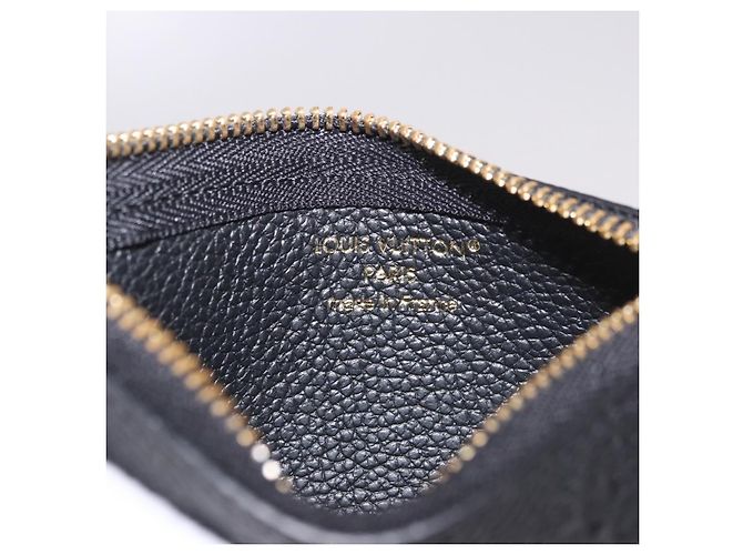 LOUIS VUITTON Monogram Empreinte Pochette Cles Purse Black M28796 Auth 189015V Negro - vista 18