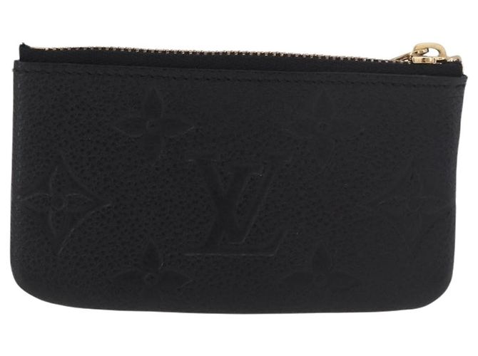 LOUIS VUITTON Monogram Empreinte Pochette Cles Purse Black M28796 Auth 189015V Negro - vista 2