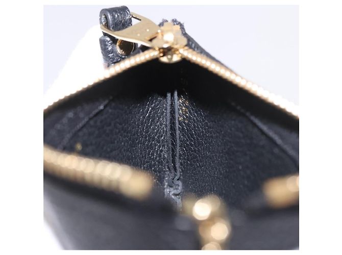 LOUIS VUITTON Monogram Empreinte Pochette Cles Purse Black M28796 Auth 189015V Negro - vista 20