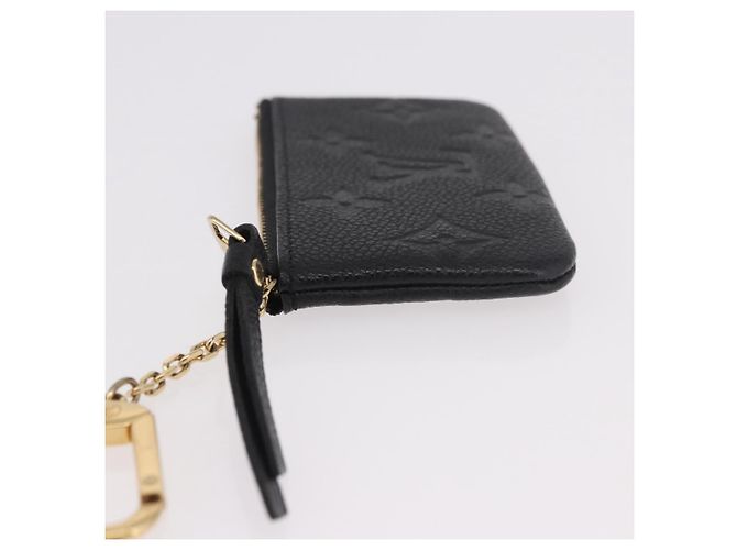 LOUIS VUITTON Monogram Empreinte Pochette Cles Purse Black M28796 Auth 189015V Negro - vista 4