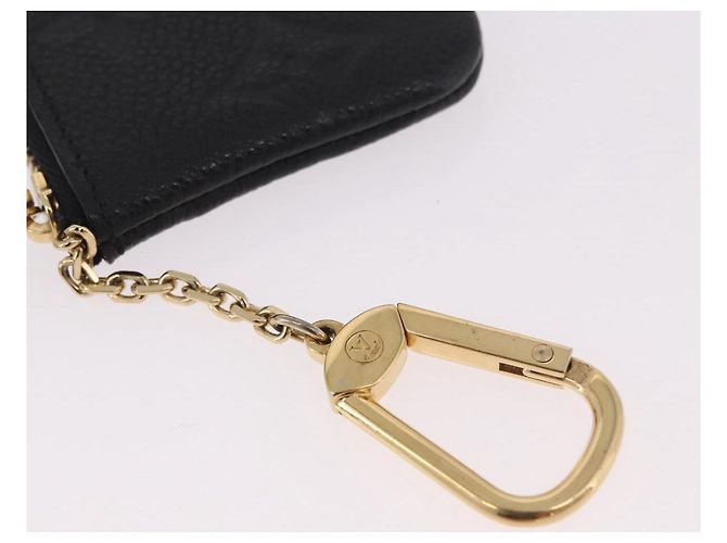 LOUIS VUITTON Monogram Empreinte Pochette Cles Purse Black M28796 Auth 189015V Negro - vista 7