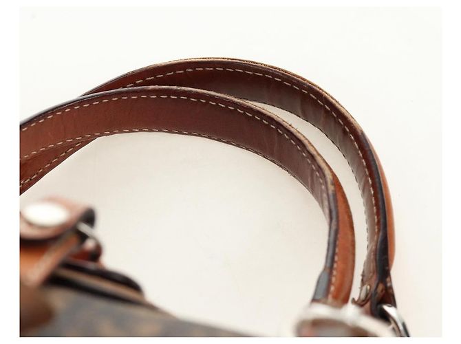 Borsa Christian Dior Trotter Canvas Romantic PVC Marrone Argento Auth 189127M - vista 9
