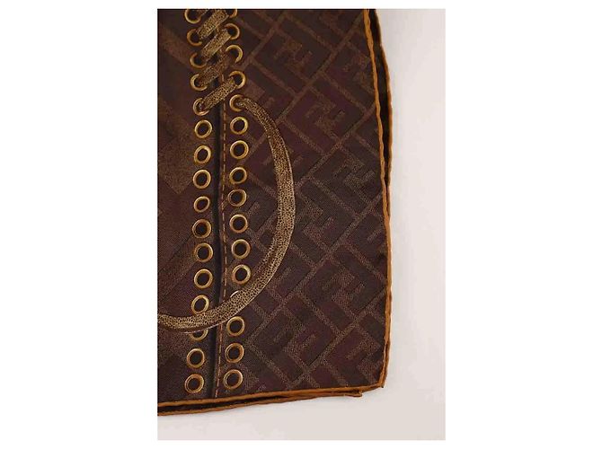 Fendi Carré marrone - vista 2