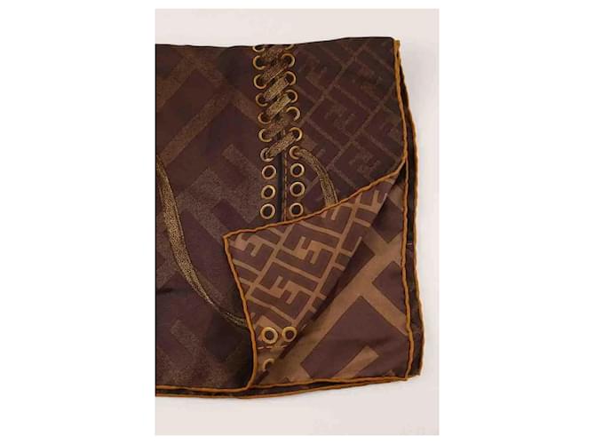 Fendi Carré marrone - vista 3