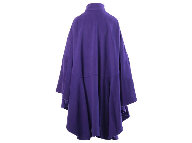 Autre Marque Mantella in lana viola Haute Couture Vintage Roberto Capucci - vista 3