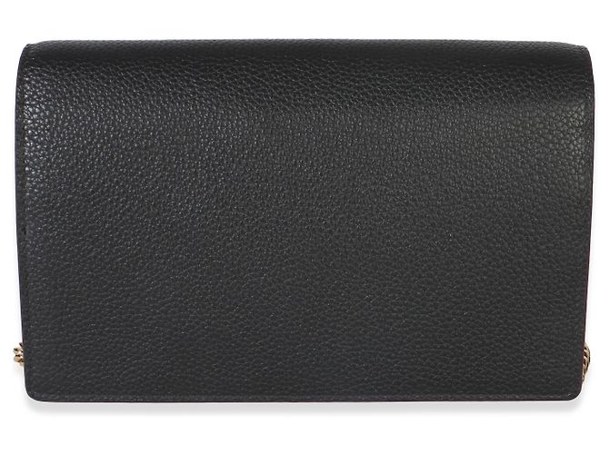 Portafoglio Gucci GG Chain in pelle di vitello Dollar nero e rosso - vista 4