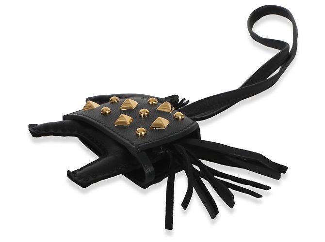 Hermès Black Milo Pele de Cordeiro com Tachas Grigri Rodeo Robeo Rock Charm PM - vista 5