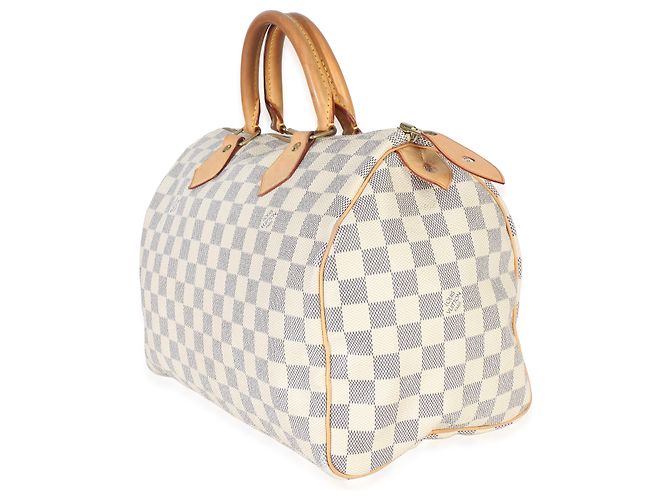 Louis Vuitton Damier Azur Canvas Speedy 30 Beige - Ansicht 3