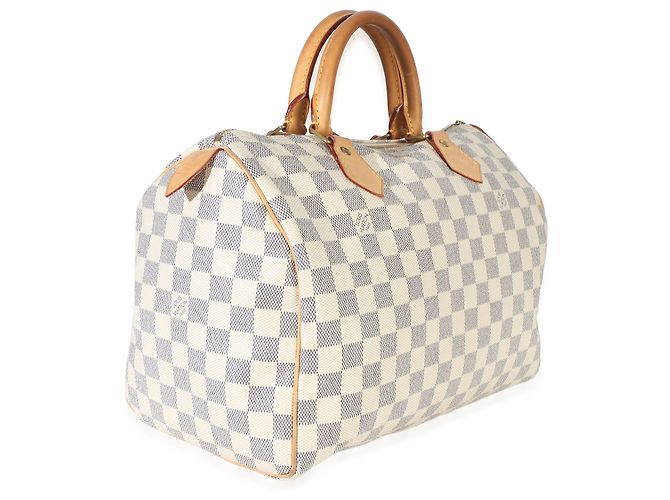 Louis Vuitton Damier Azur Canvas Speedy 30 Beige - Ansicht 4