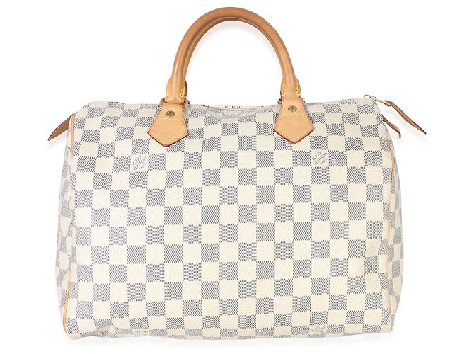 Louis Vuitton Damier Azur Canvas Speedy 30 Beige - Ansicht 8