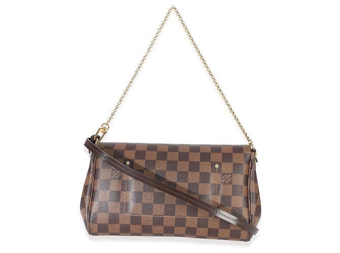 Louis Vuitton Damier Ebene Canvas Favorite MM Marrone - vista 2