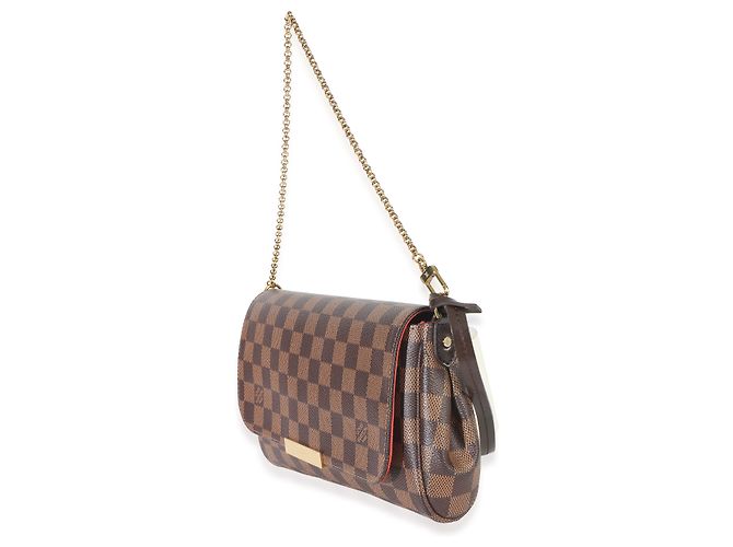 Louis Vuitton Damier Ebene Canvas Favorite MM Marrone - vista 3