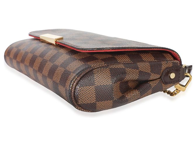 Louis Vuitton Damier Ebene Canvas Favorite MM Marrone - vista 6