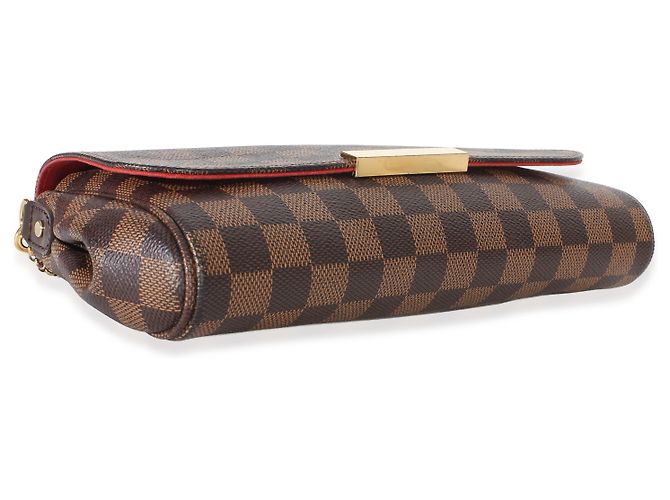 Louis Vuitton Damier Ebene Canvas Favorite MM Marrone - vista 7