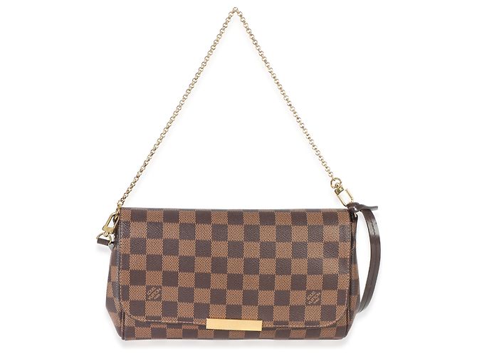 Louis Vuitton Damier Ebene Canvas Favorite MM Marrone - vista 8