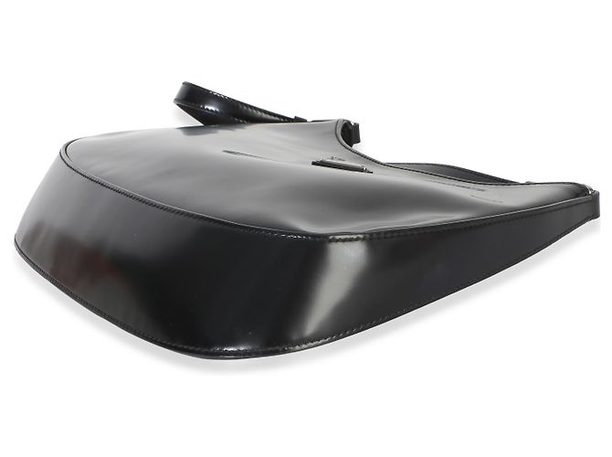 Borsa Cleo in pelle Spazzolato nera Prada Nero - vista 6