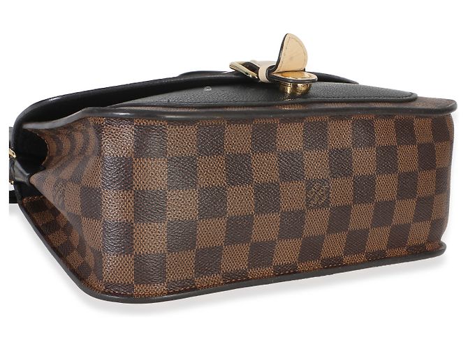Louis Vuitton Black Damier Ebene Canvas Beaumarchais Marrone - vista 7